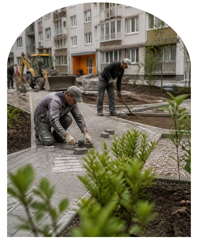 Благоустройство двора многоквартирного дома в Орехове-Зуеве